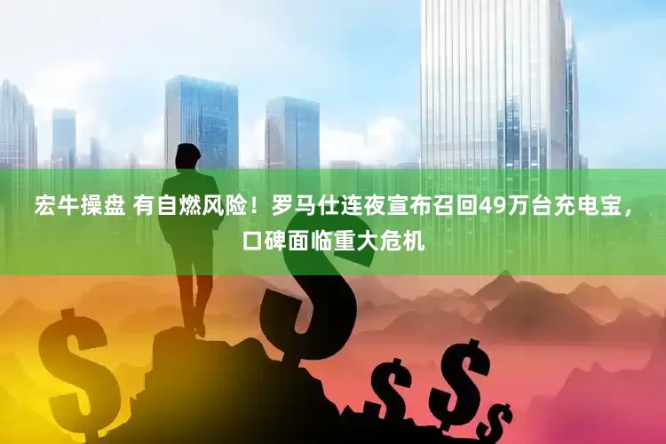 宏牛操盘 有自燃风险！罗马仕连夜宣布召回49万台充电宝，口碑面临重大危机