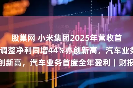 股巢网 小米集团2025年营收首破4000亿，经调整净利同增44%亦创新高，汽车业务首度全年盈利｜财报见闻